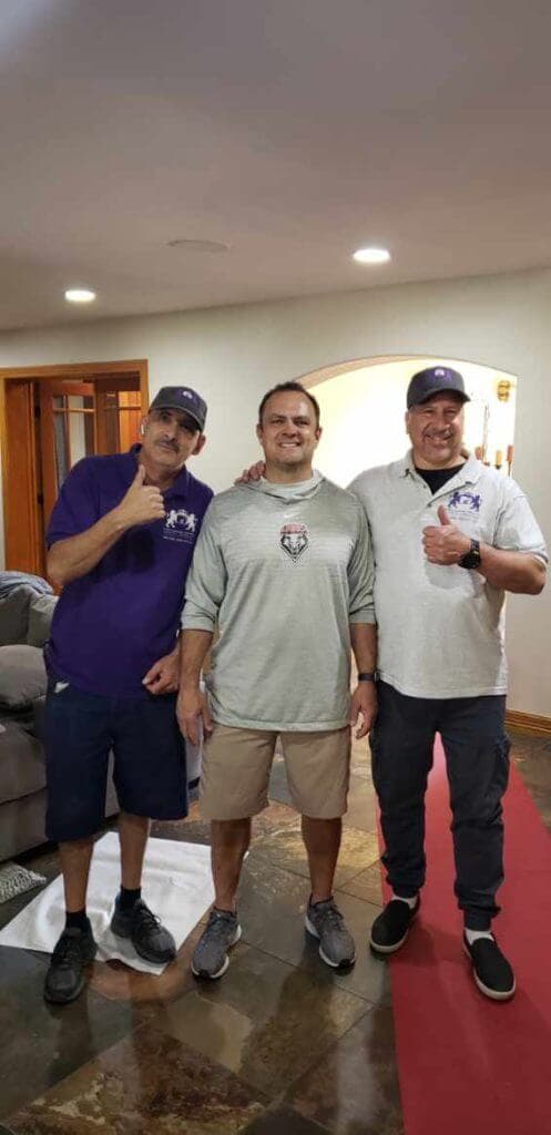 Professional moving team